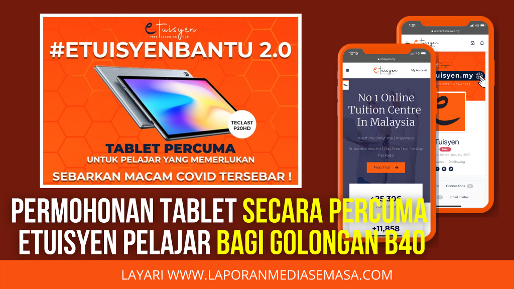 Permohonan Tablet Secara Percuma Etuisyen Pelajar Bagi Golongan B40 ...