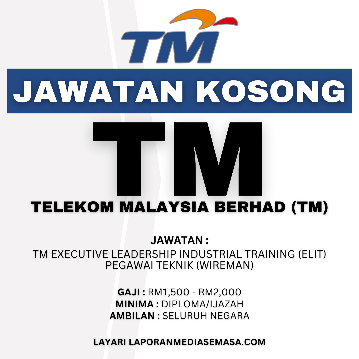 Jawatan Kosong Telekom Malaysia