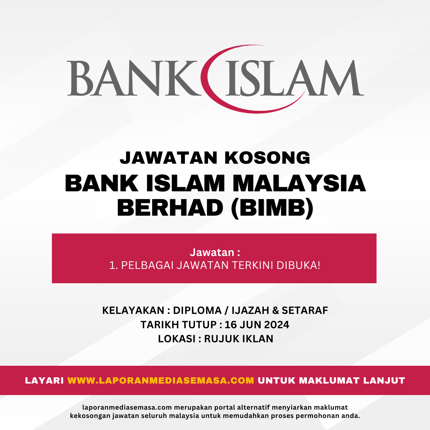 Jawatan Kosong Bank Islam