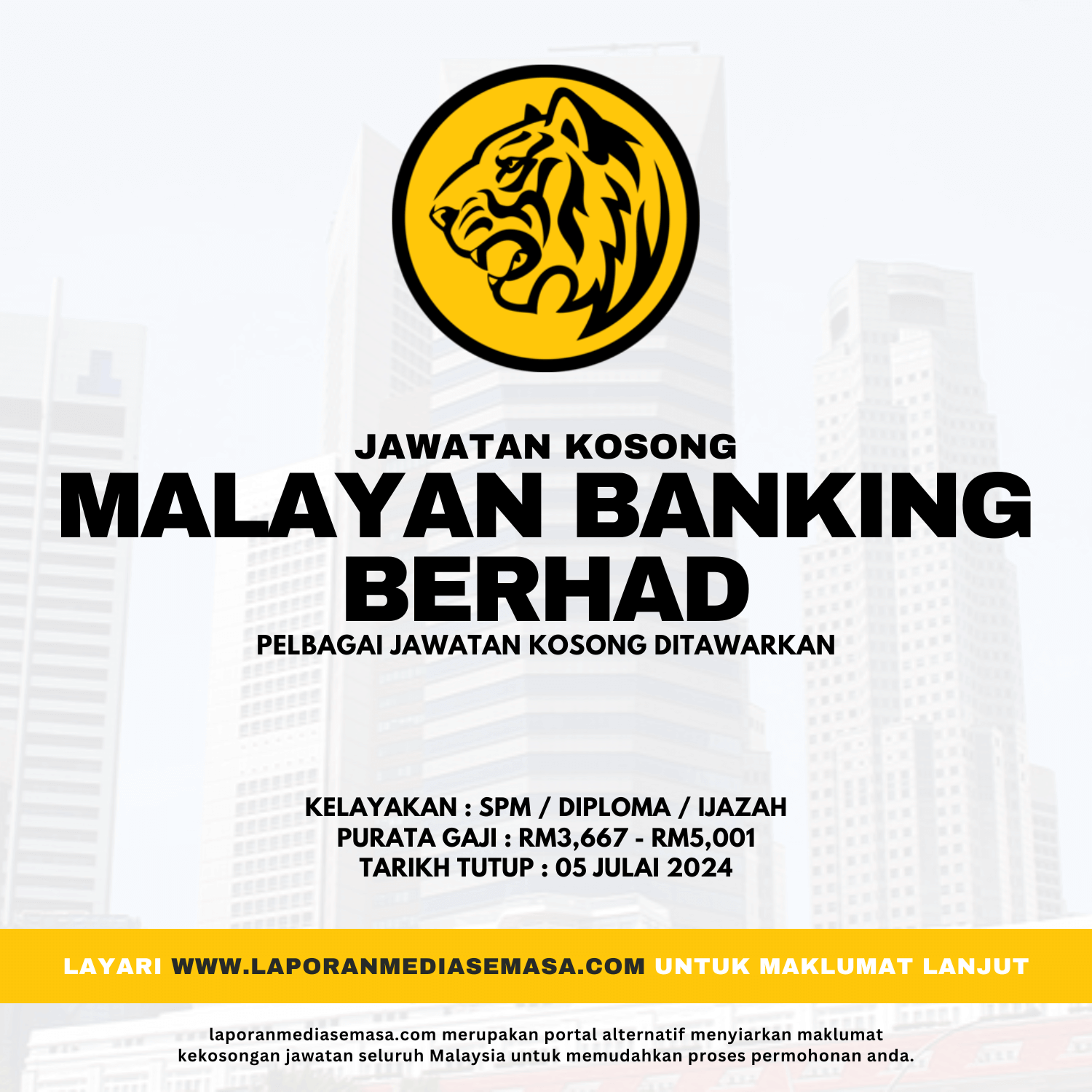 Jawatan Kosong Maybank