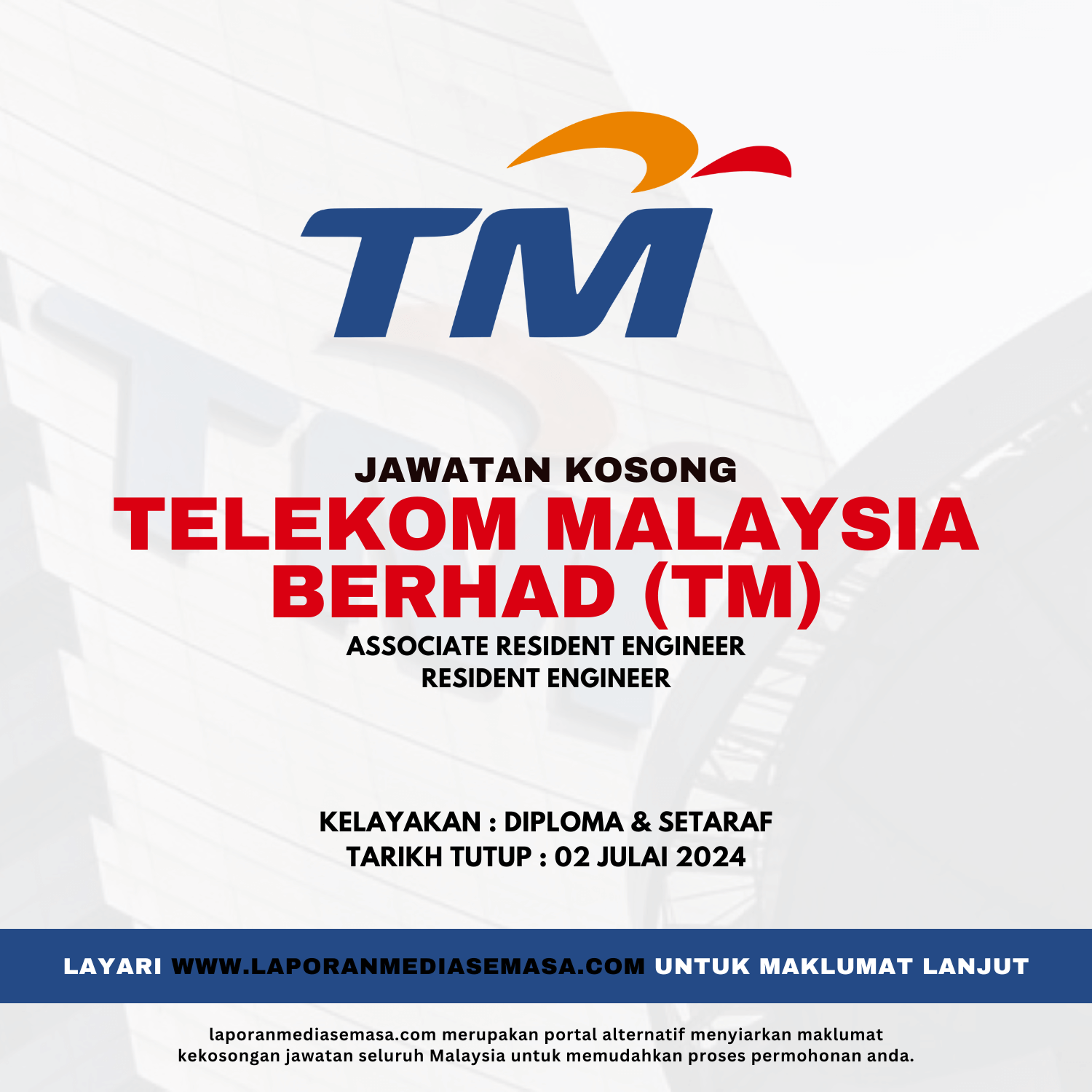 Jawatan Kosong Telekom Malaysia Berhad