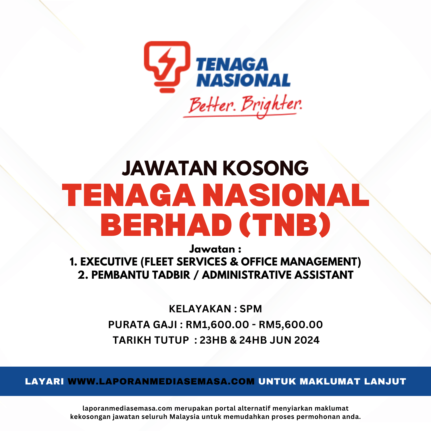 Jawatan Kosong Tenaga Nasional Berhad