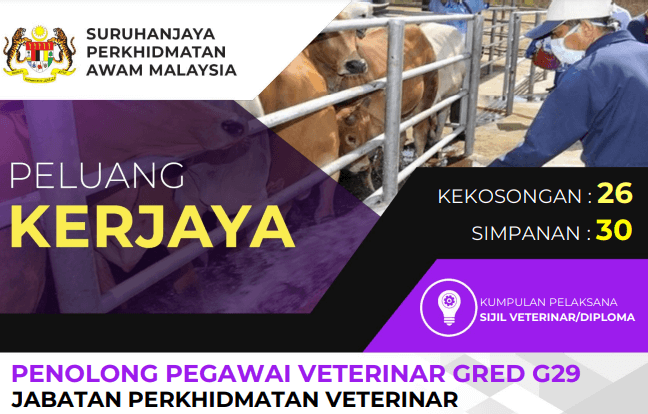 Jawatan Kosong Jabatan Perkhidmatan Veterinar