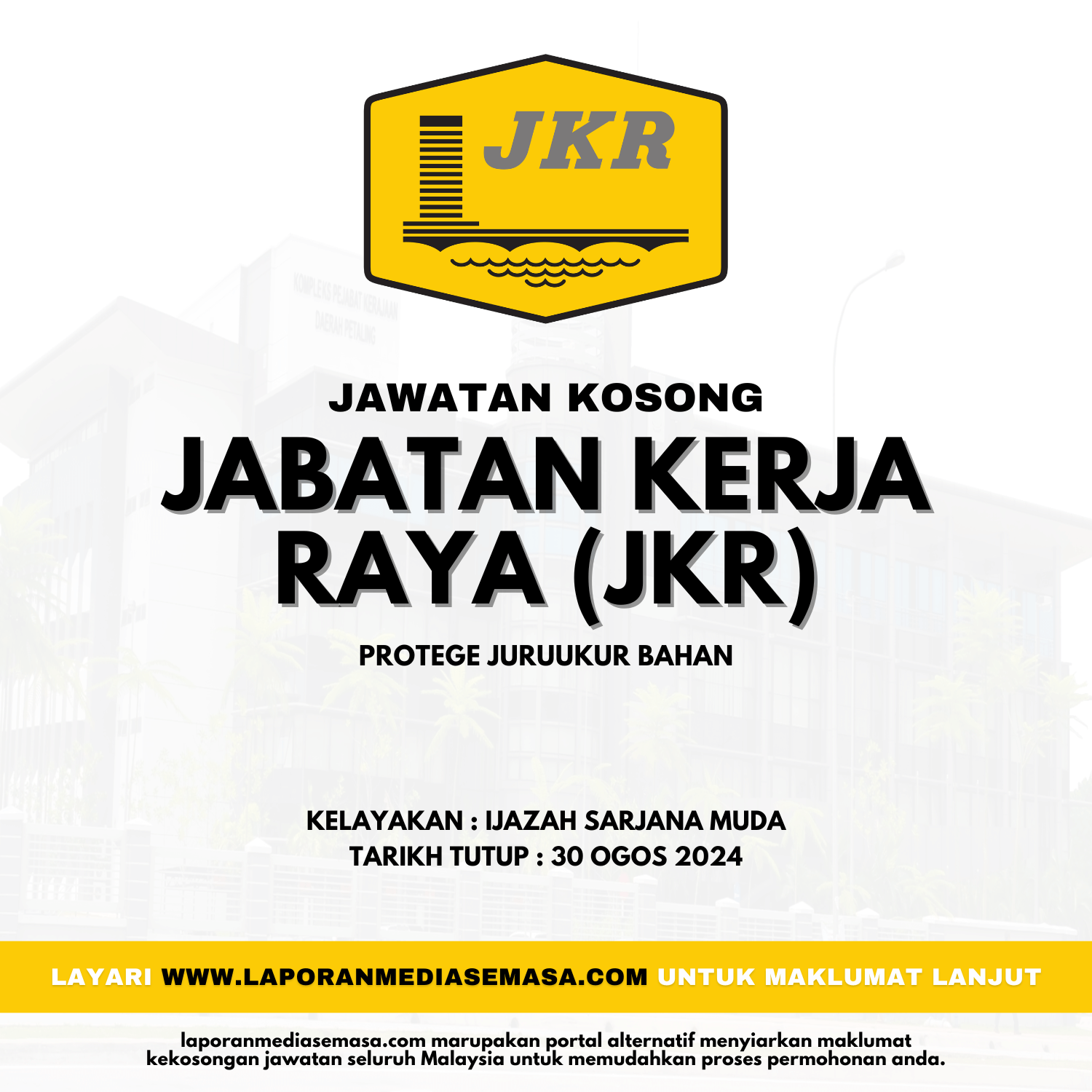 Jawatan Kosong Jabatan Kerja Raya