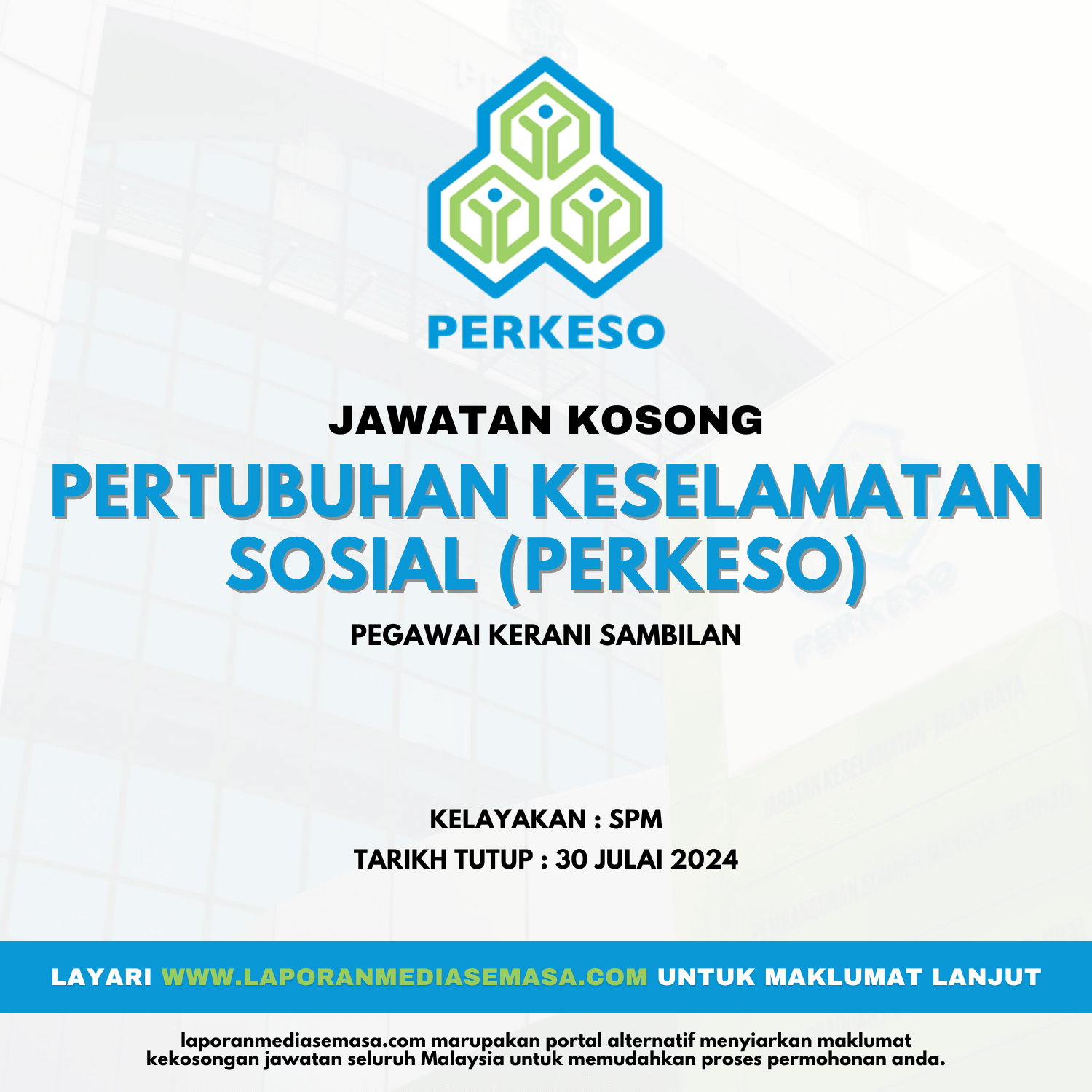 Jawatan Kosong PERKESO 2024