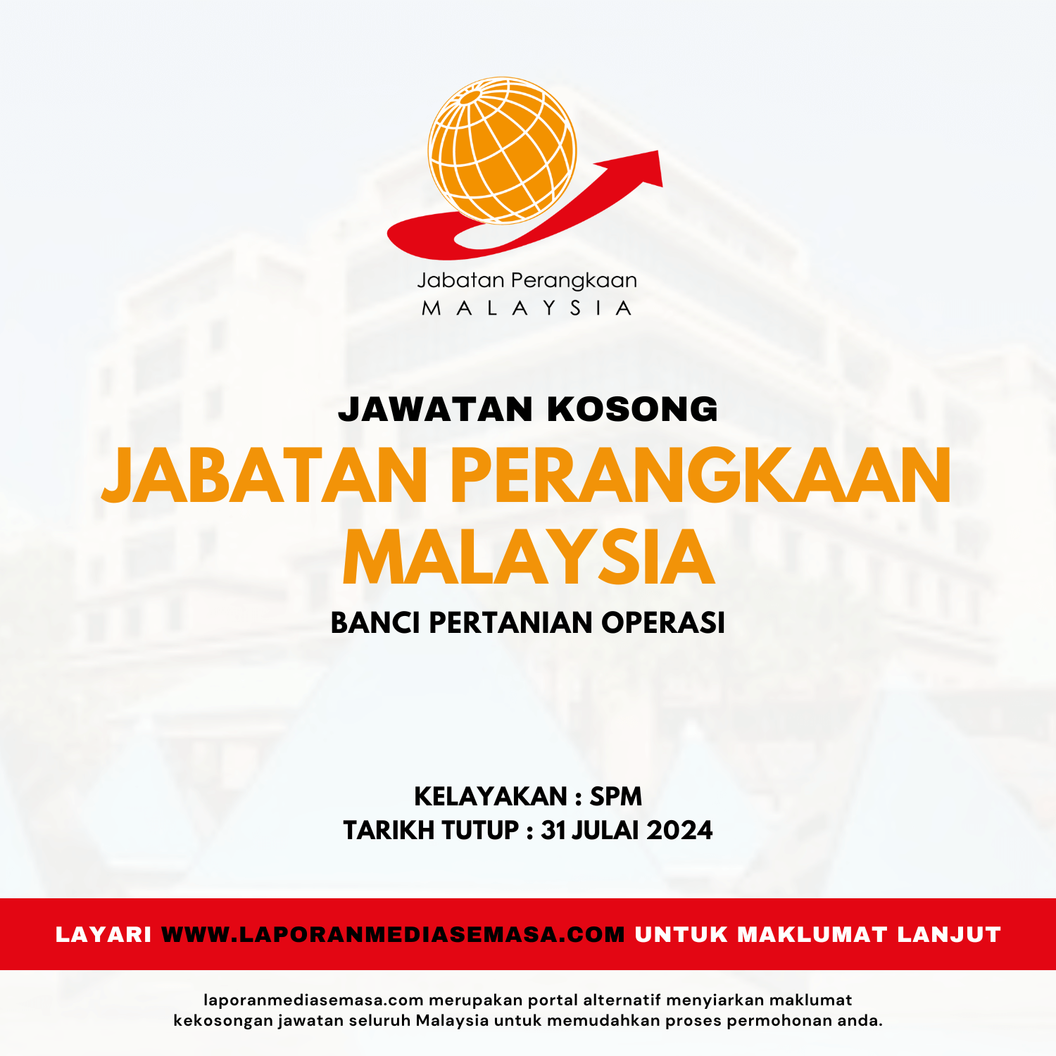 Jawatan Kosong Jabatan Perangkaan Malaysia