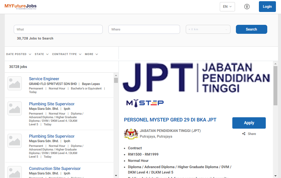 Jawatan Kosong Jabatan Pendidikan Tinggi