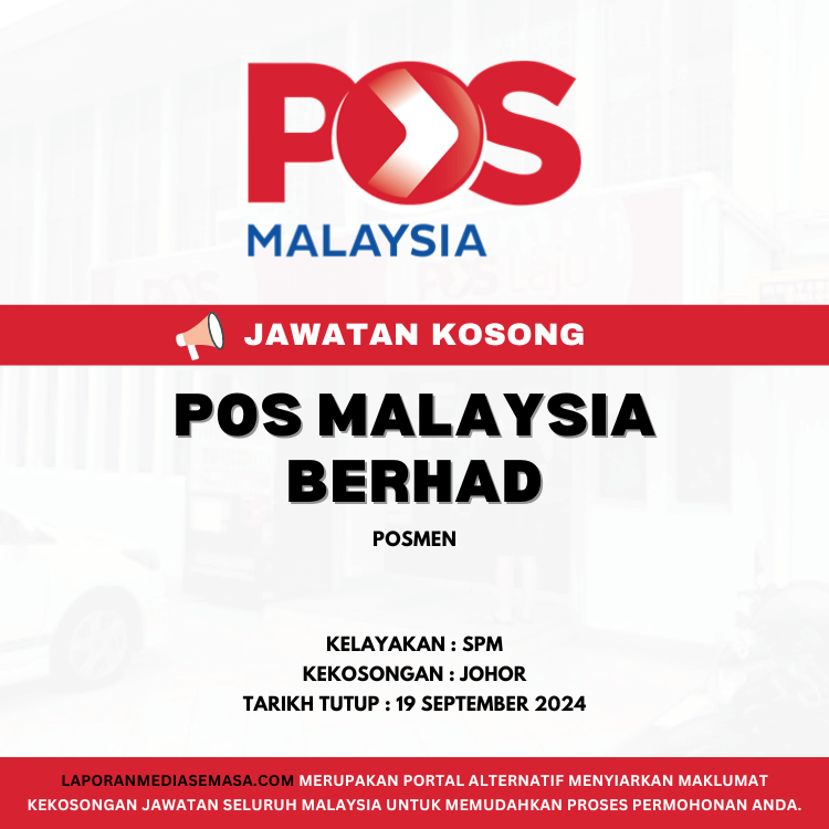 Jawatan Kosong Pos Malaysia Berhad