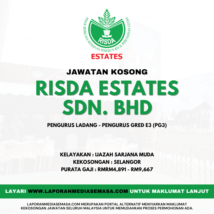 Jawatan Kosong RISDA Estates