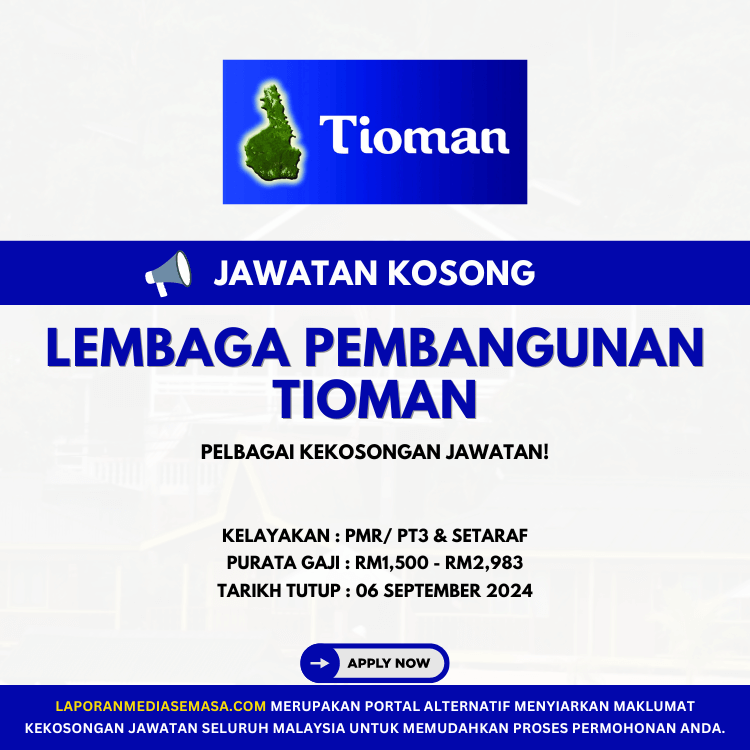 Jawatan Kosong Lembaga Pembangunan Tioman