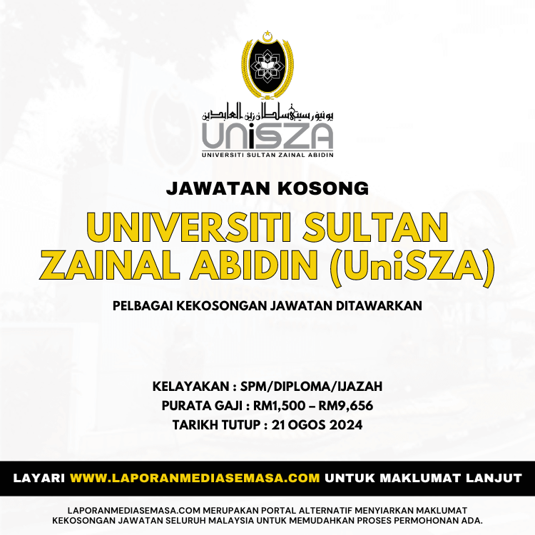 Jawatan Kosong UniSZA