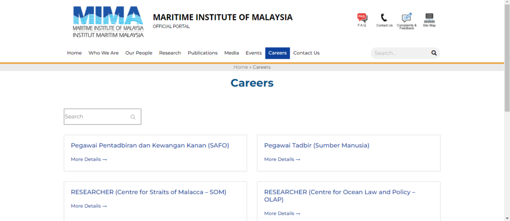 Jawatan Kosong Institut Maritim Malaysia