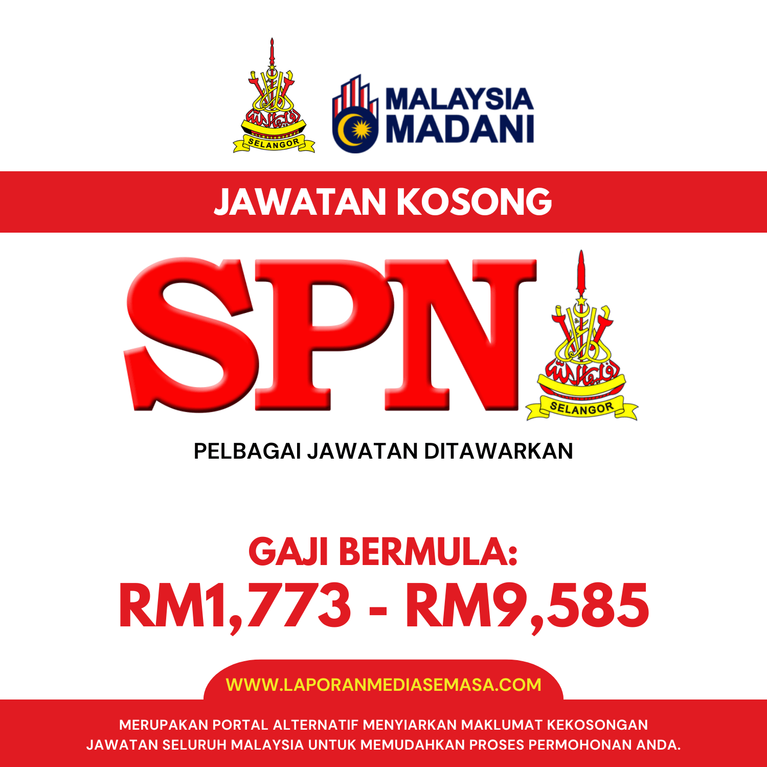 Jawatan Kosong SPN Selangor