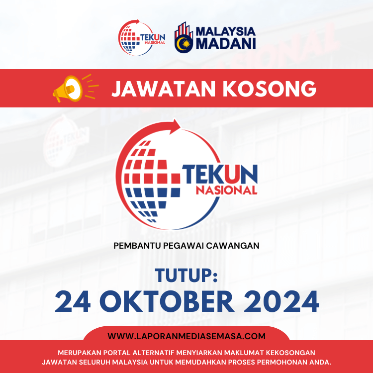 Jawatan Kosong Tekun Nasional 2024