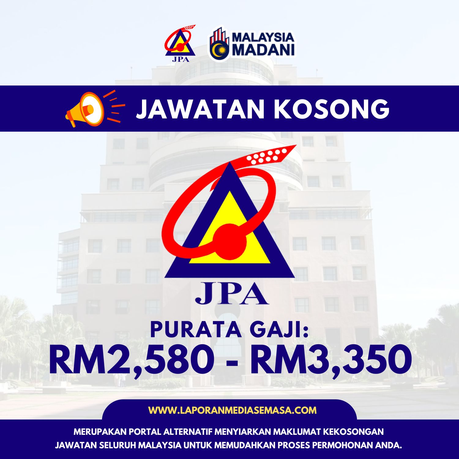 JAWATAN KOSONG JPA