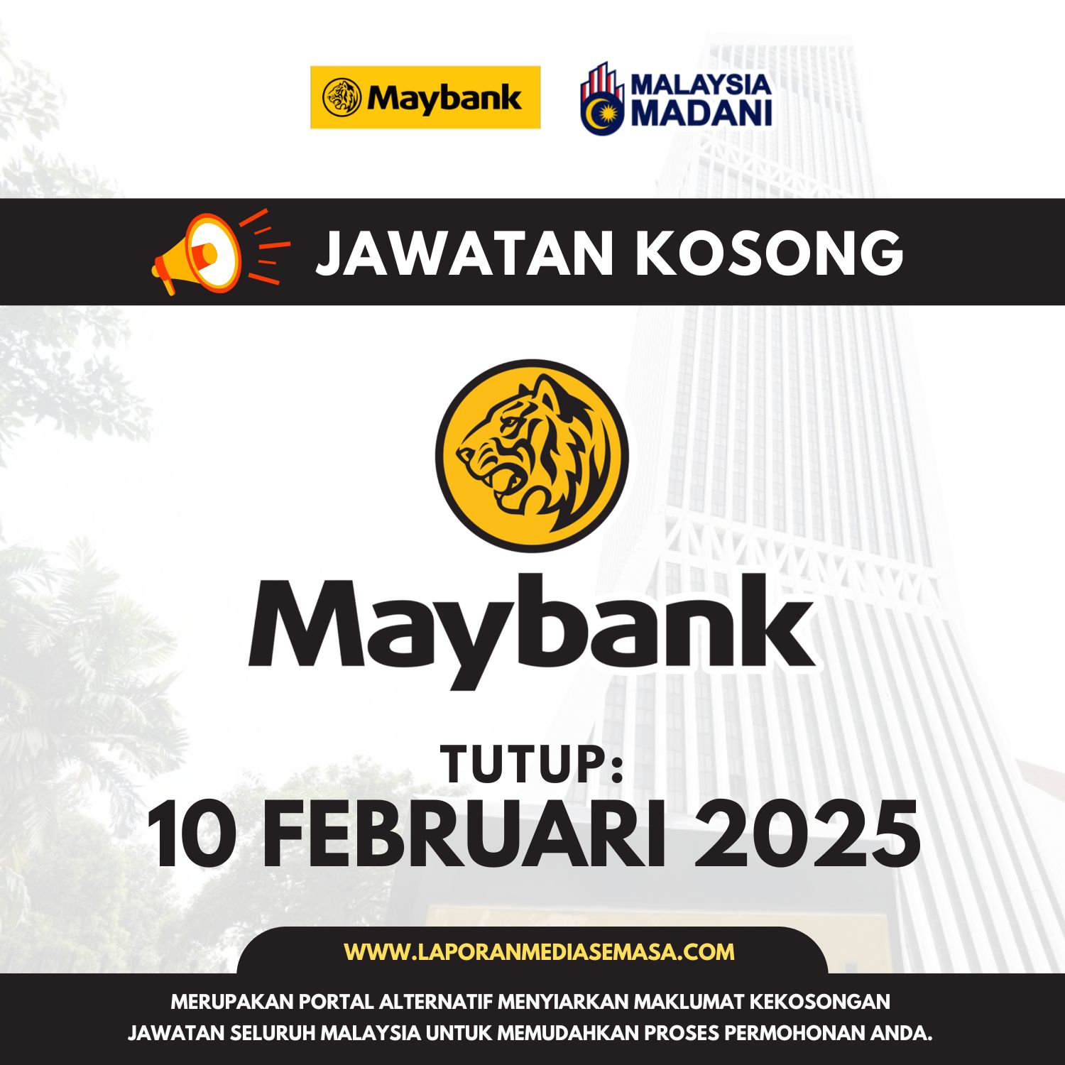 jawatan kosong maybank