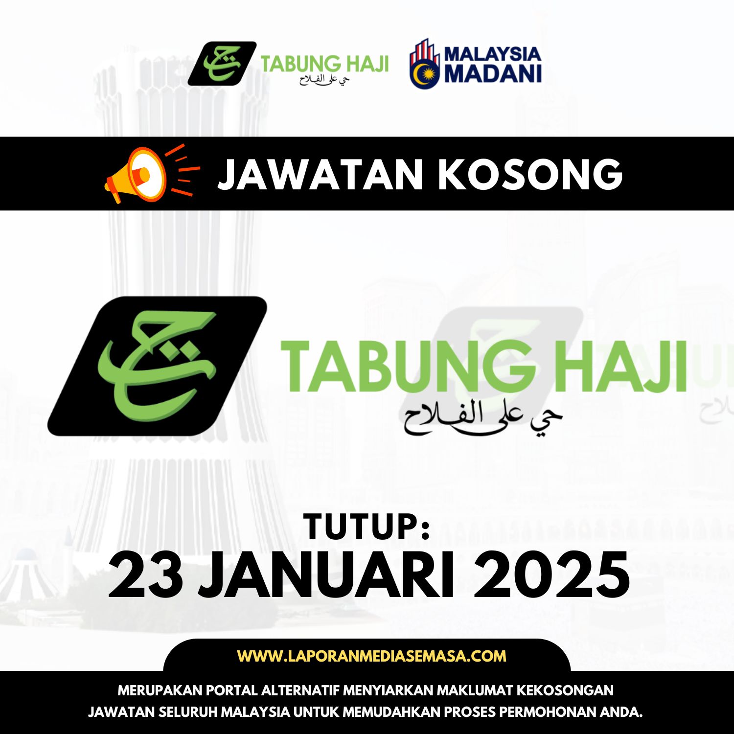 jawatan kosong tabung haji